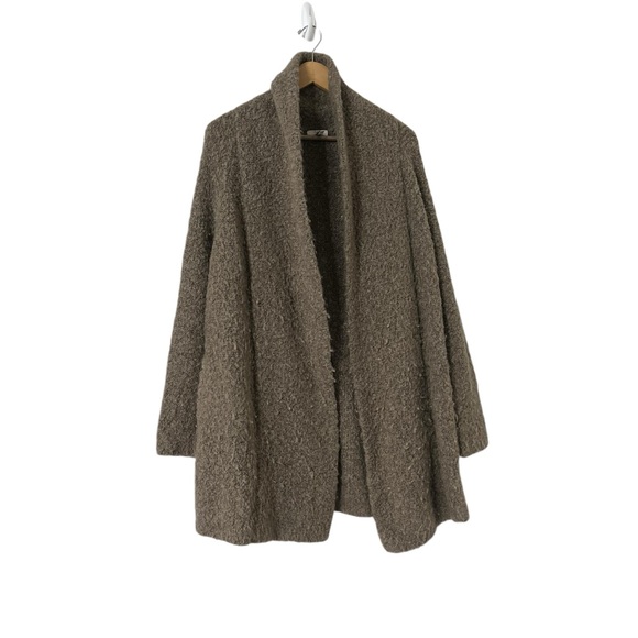JOIE Wool Shawl Boucle Open Long Cardigan Sweater - Picture 8 of 9
